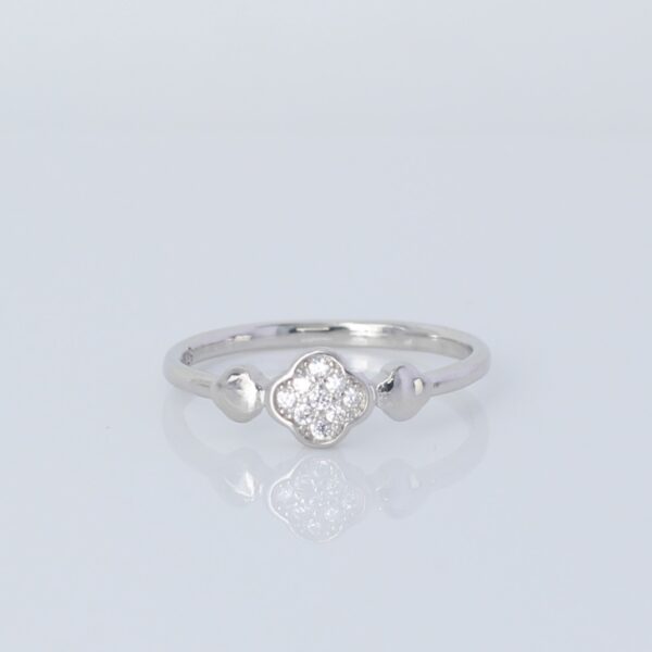 Lucky Trio – 925 Silver Clover Ring